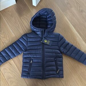 Polo by Ralph Lauren Blue Quilted Puffer Jacket with Hood
